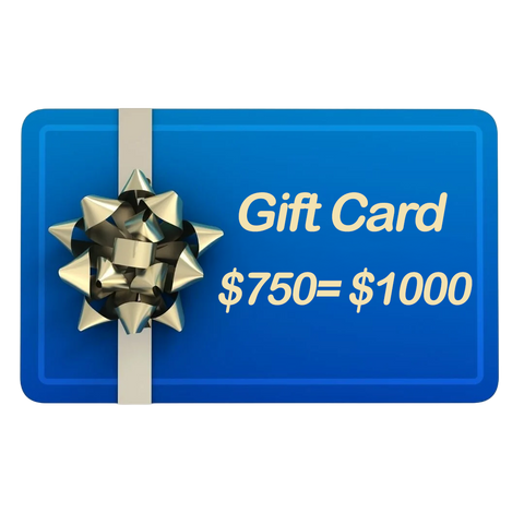 Holiday Special: $1,000 Gift Card for Only $750