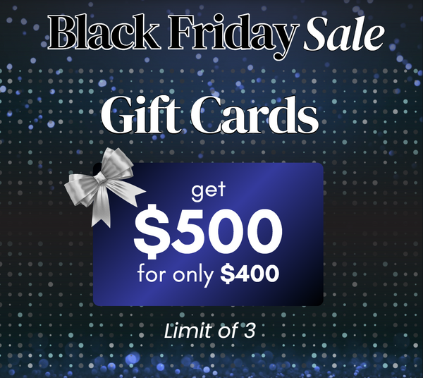 Black Friday Only: Get $500 for just $400!